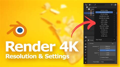 how to change resolution in blender|How to render 4K resolution in Blender, settings for image and ...